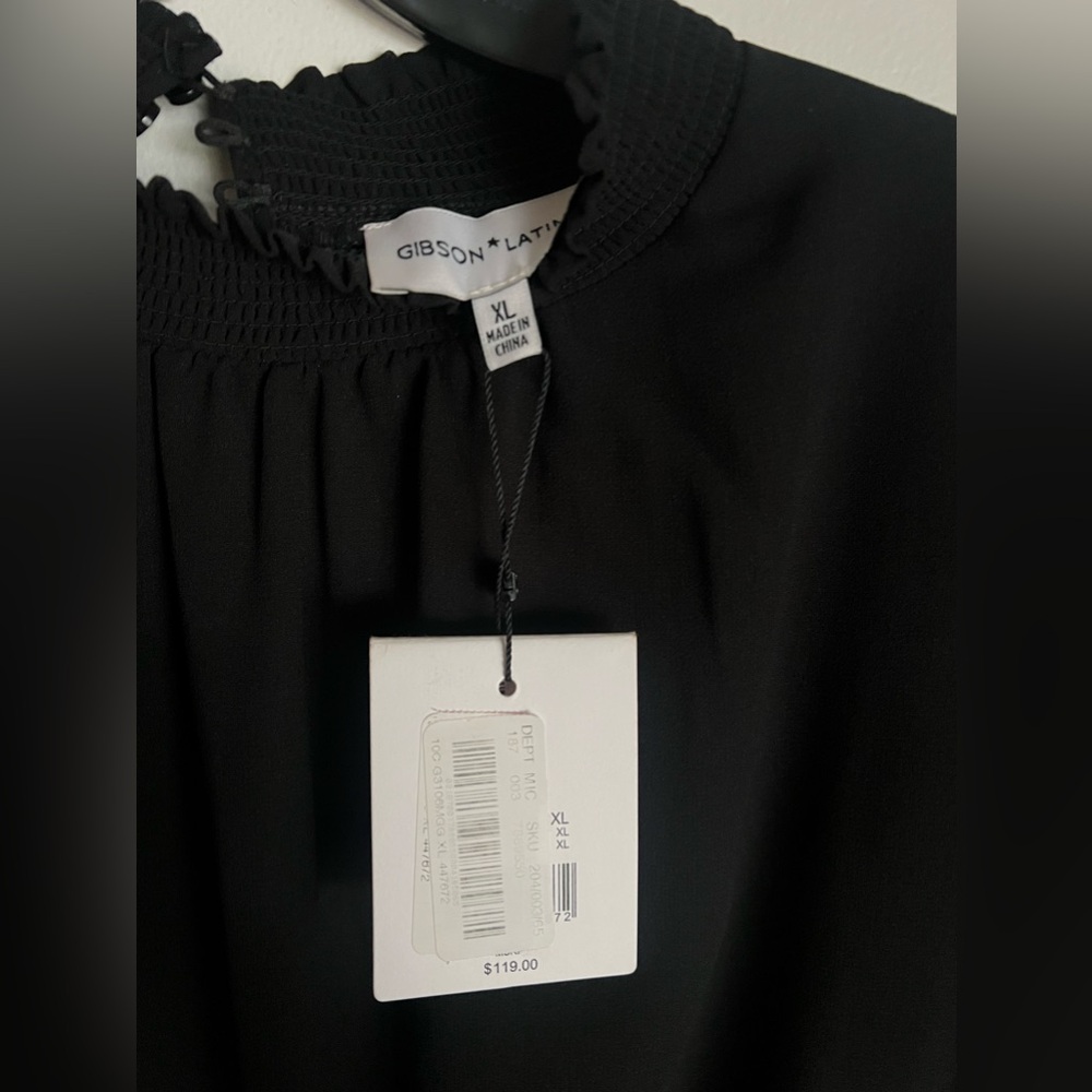 Black Flowy Size 14 Dress